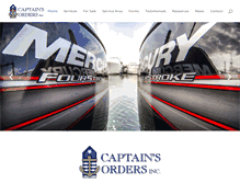 Tablet Screenshot of captainsorders.com